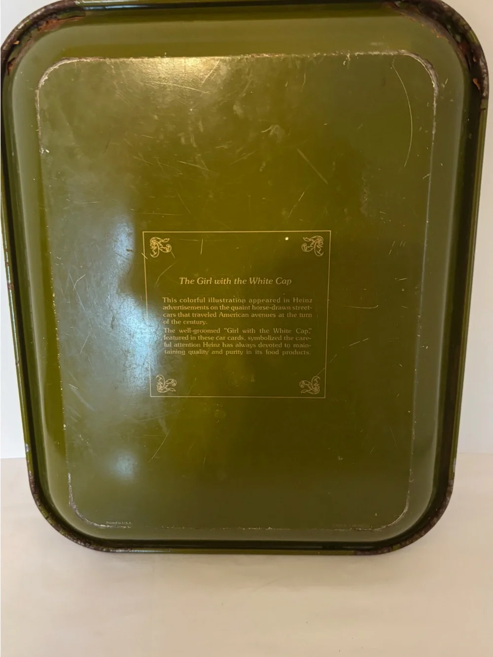 Vintage Rusty Kitchy Cottagecore Collectable Heinz Decor Tray